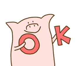 Peatan of a pig sticker #15776530