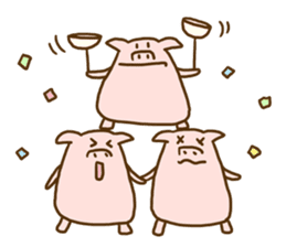 Peatan of a pig sticker #15776534