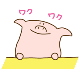 Peatan of a pig sticker #15776535