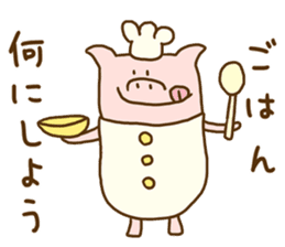 Peatan of a pig sticker #15776544