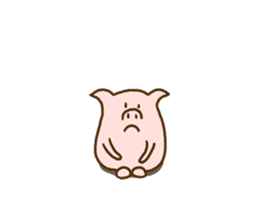 Peatan of a pig sticker #15776545