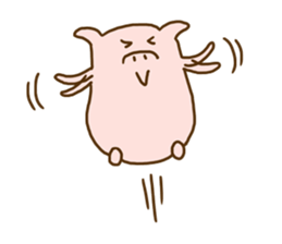 Peatan of a pig sticker #15776548