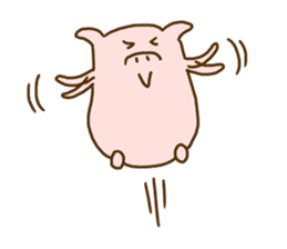 Peatan of a pig sticker #15776548