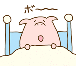 Peatan of a pig sticker #15776569