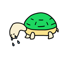 Negative tortoise sticker #15776729