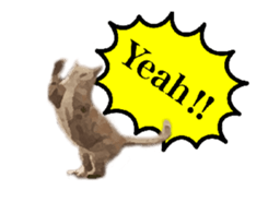 A stray cat moves 3 sticker #15776964