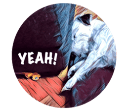 Lazy Days with Moneypenny The Dog sticker #15777813