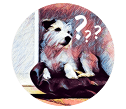 Lazy Days with Moneypenny The Dog sticker #15777818