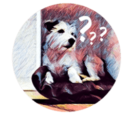 Lazy Days with Moneypenny The Dog sticker #15777818