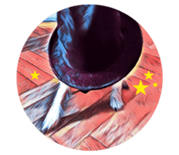 Lazy Days with Moneypenny The Dog sticker #15777821