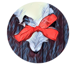 Lazy Days with Moneypenny The Dog sticker #15777822