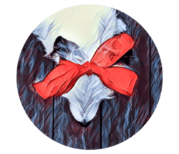 Lazy Days with Moneypenny The Dog sticker #15777822