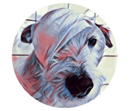 Lazy Days with Moneypenny The Dog sticker #15777824