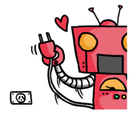 Robots need power sticker #15778329