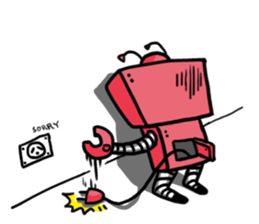 Robots need power sticker #15778330