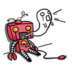 Robots need power sticker #15778331