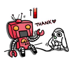 Robots need power sticker #15778333