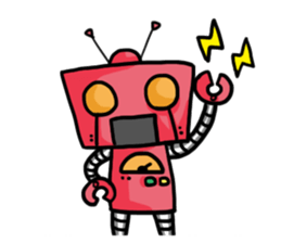 Robots need power sticker #15778334