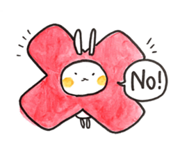 Cosplay rabbits and Poisonous fox sticker #15778891