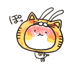 Cosplay rabbits and Poisonous fox sticker #15778903