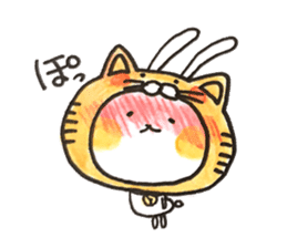 Cosplay rabbits and Poisonous fox sticker #15778903