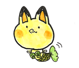 Cosplay rabbits and Poisonous fox sticker #15778928