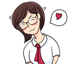 Cute Girl Talk (English Version) sticker #15780756