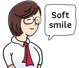 Cute Girl Talk (English Version) sticker #15780759