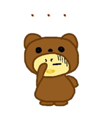 Costume Piyoko(cute bear pattern) sticker #15781301