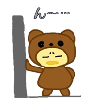 Costume Piyoko(cute bear pattern) sticker #15781323