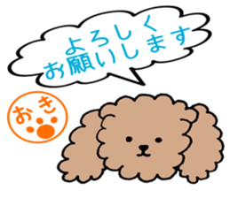 poodle oki's everyday no.2 sticker #15781668