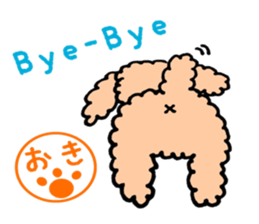 poodle oki's everyday no.2 sticker #15781670