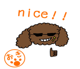 poodle oki's everyday no.2 sticker #15781699