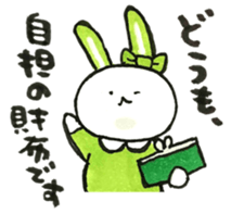 Idle enthusiast rabbit (green) sticker #15782210