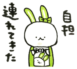 Idle enthusiast rabbit (green) sticker #15782212