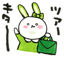 Idle enthusiast rabbit (green) sticker #15782216