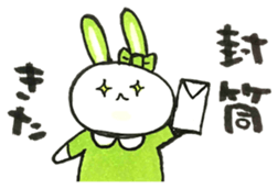 Idle enthusiast rabbit (green) sticker #15782217