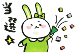Idle enthusiast rabbit (green) sticker #15782220