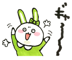 Idle enthusiast rabbit (green) sticker #15782224