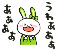 Idle enthusiast rabbit (green) sticker #15782225