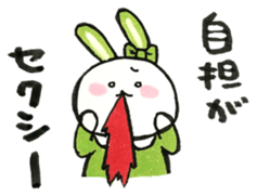 Idle enthusiast rabbit (green) sticker #15782231