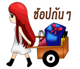 Girl redhead sticker #15783680