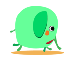 Interesting Midori-Elephant Animated sticker #15783810