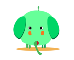 Interesting Midori-Elephant Animated sticker #15783811