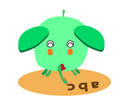 Interesting Midori-Elephant Animated sticker #15783818