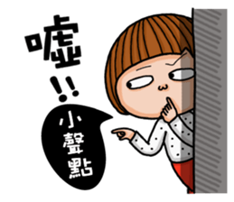 Crazy girl's-foolish sticker #15785265