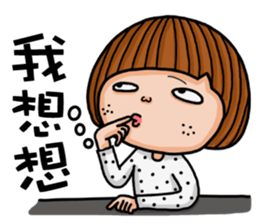 Crazy girl's-foolish sticker #15785267