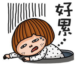 Crazy girl's-foolish sticker #15785269