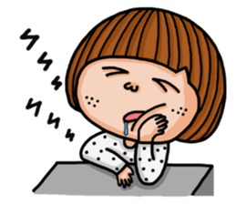 Crazy girl's-foolish sticker #15785279