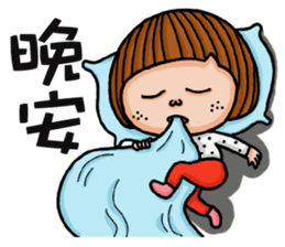 Crazy girl's-foolish sticker #15785281